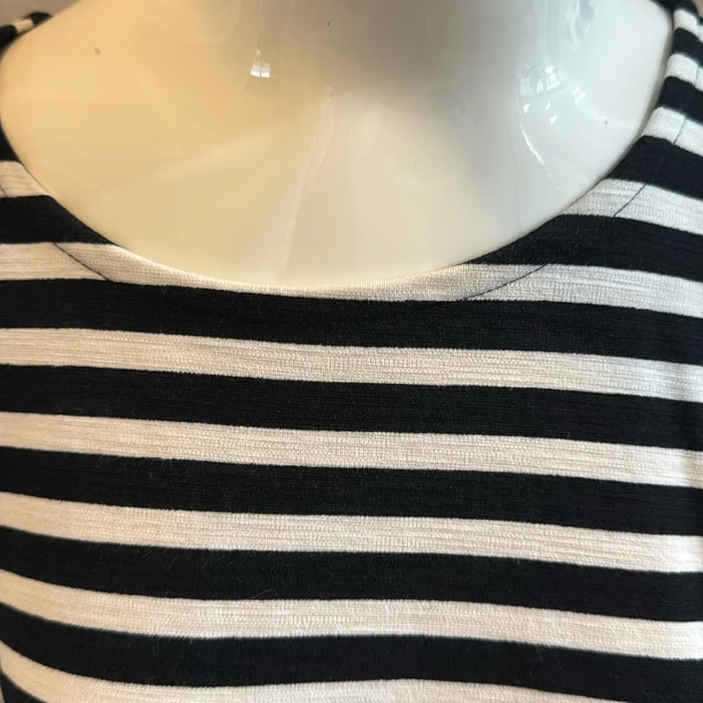 J.Crew Black and White‎ Striped Dress size medium